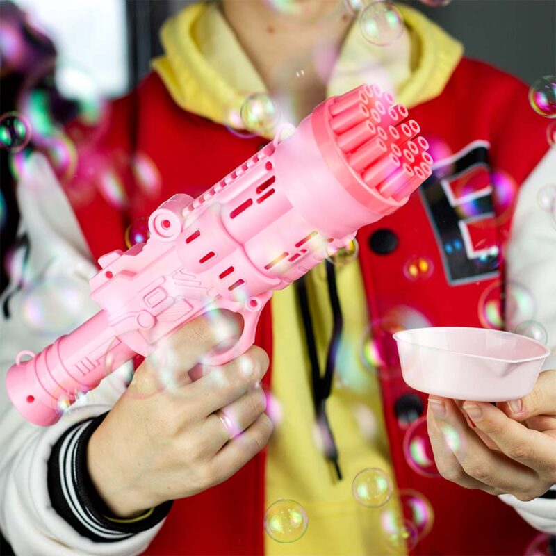 Детский пистолет-генератор мыльных пузырей Bubble 24 Hole 1