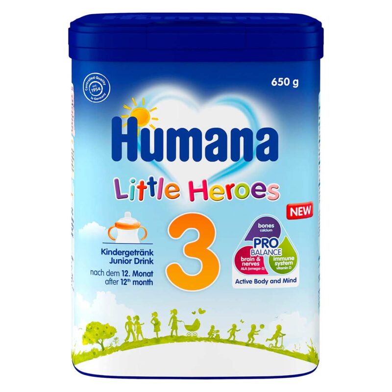 Молочная смесь Humana 3 Little Heroes 650 гр с 12+ мес 1