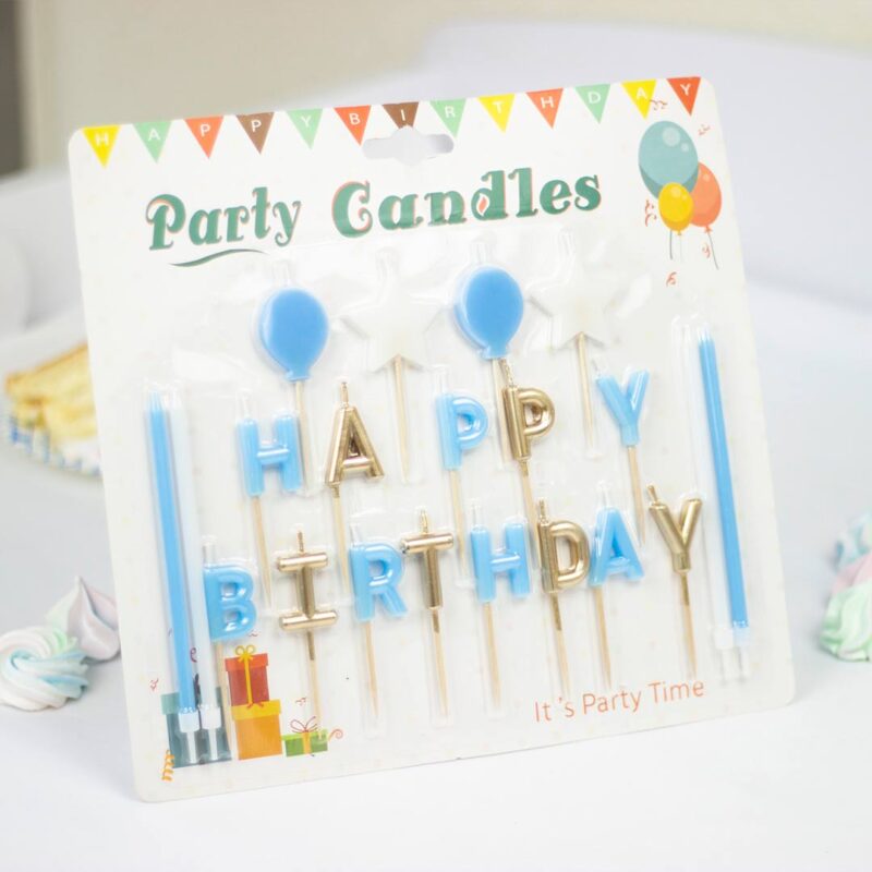 Набор свечей для торта Happy Birthday 21 шт 1