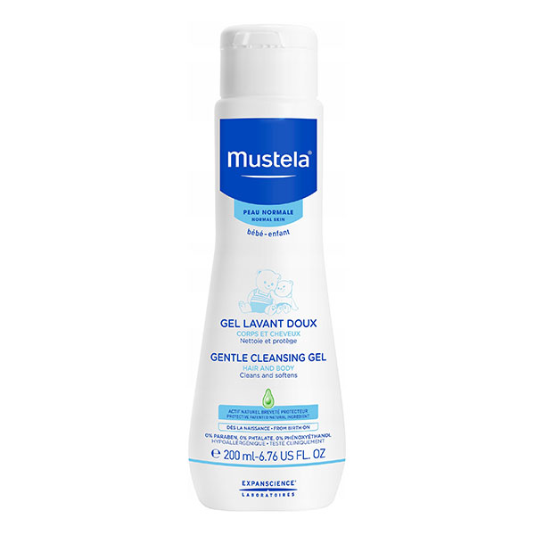 134ce63057f068a219a0df338fb0b723_072921161929.jpeg Нежный очищающий гель Mustela для головы и тела 200 мл 1