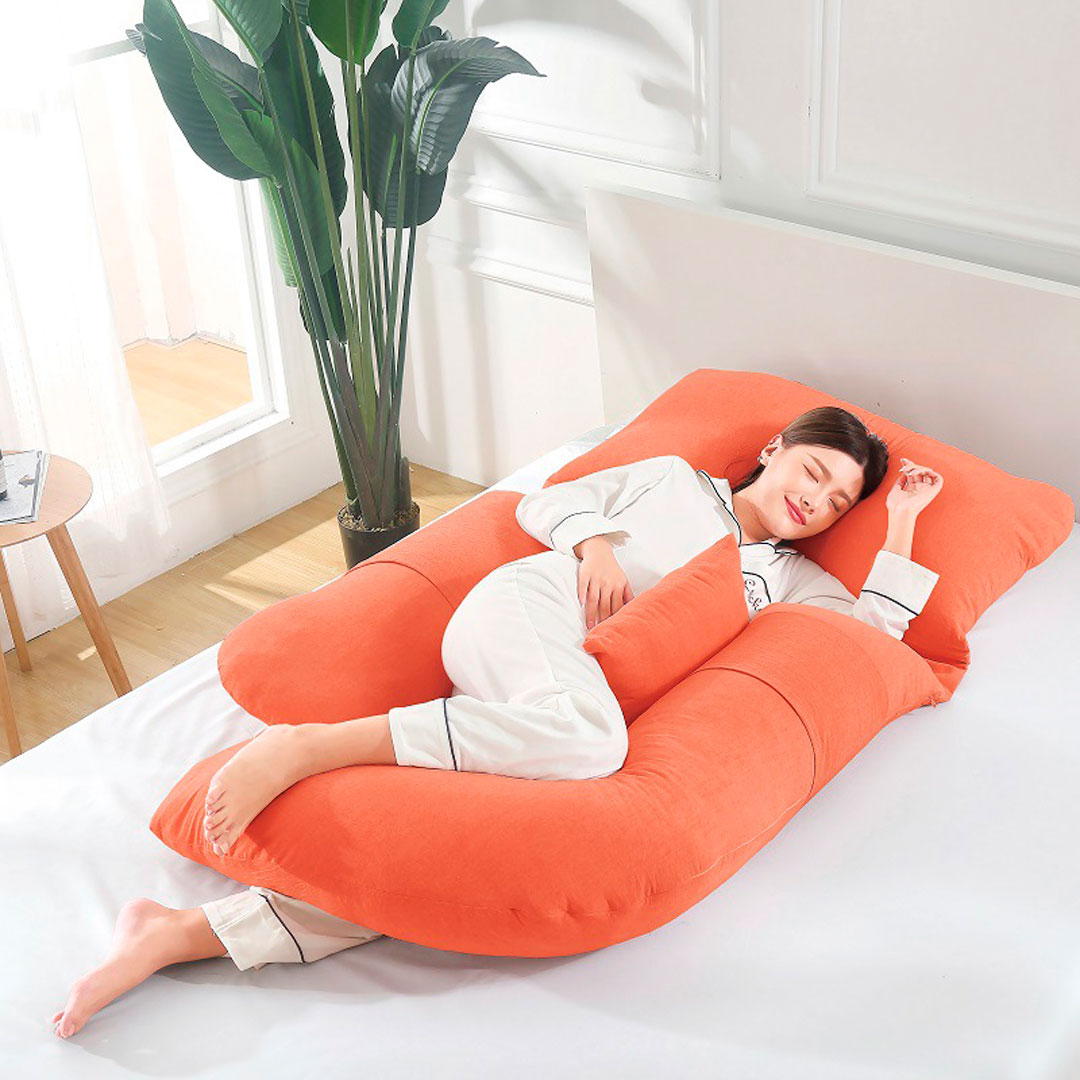 Подушка для беременных, 170 × 25 см, принт лес