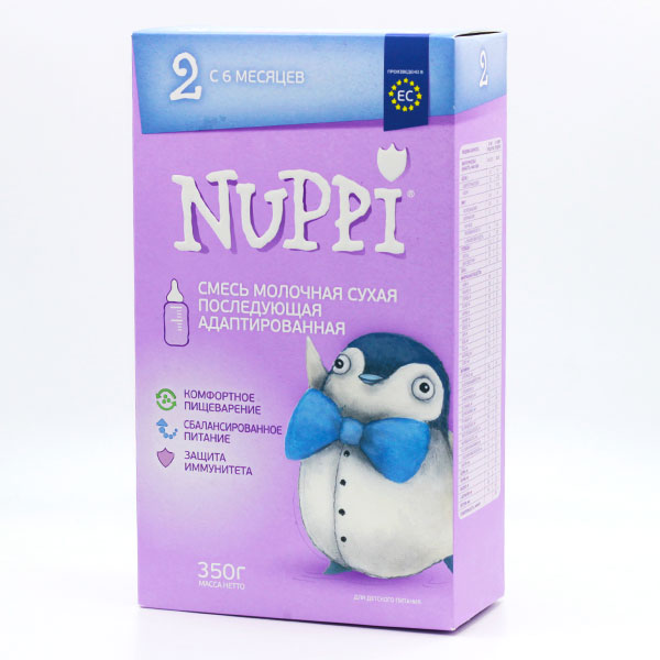 156005c5baf40ff51a327f1c34f2975b_060621155643.jpeg Смесь Nuppi 2 малочная сухая последующая адаптированная 350 г с 6+ мес 1