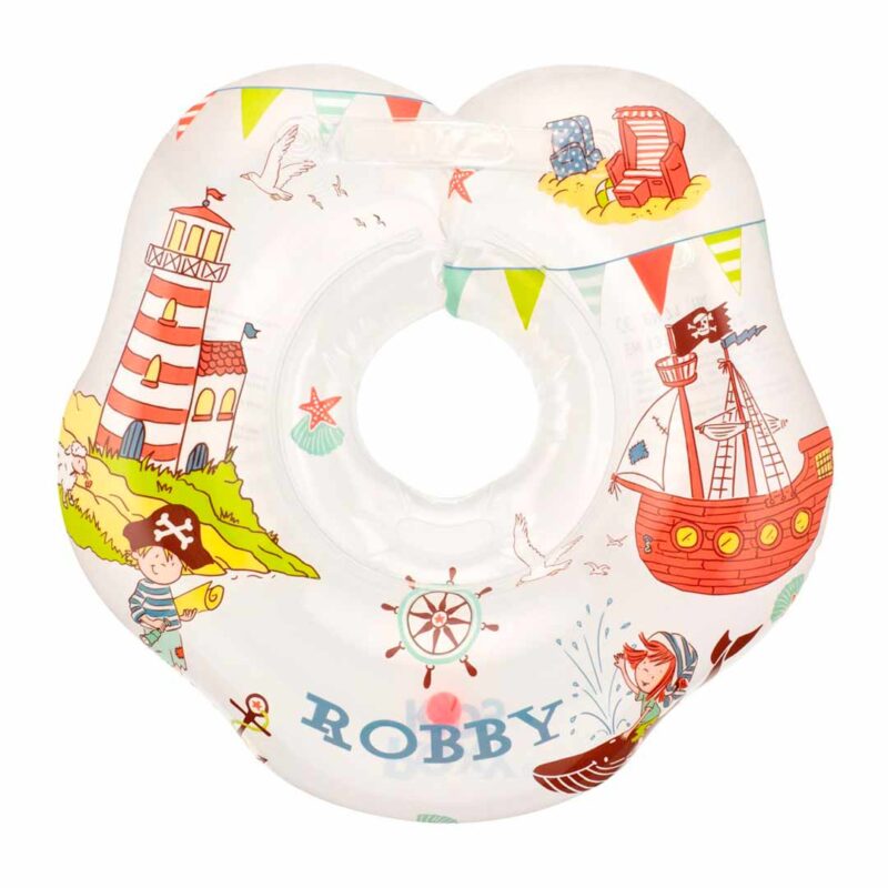 Круг для купания ROXY-KIDS Flipper надувной на шею 38х39 см Robby 0-3 лет 1
