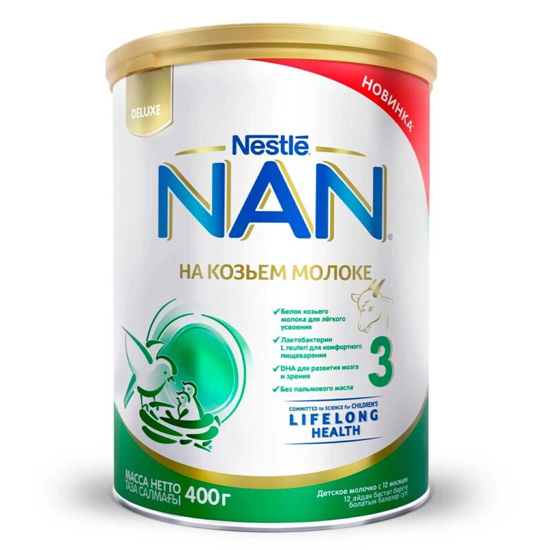 Смесь NAN 3 на козьем молоке 400 гр 12+ мес 1