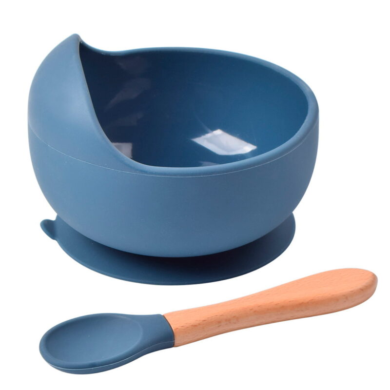 Набор силиконовой посуды: чашка на присоске и ложка 1