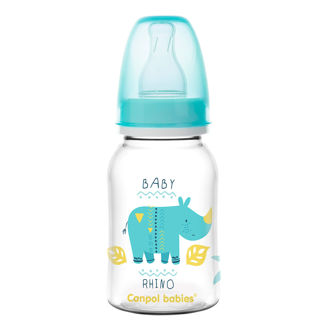 1f0038d28a772931d5bc698b92fb82fb_060422115420.jpeg Пластиковая бутылочка Canpol Babies 120 мл 0+ мес носорог 1