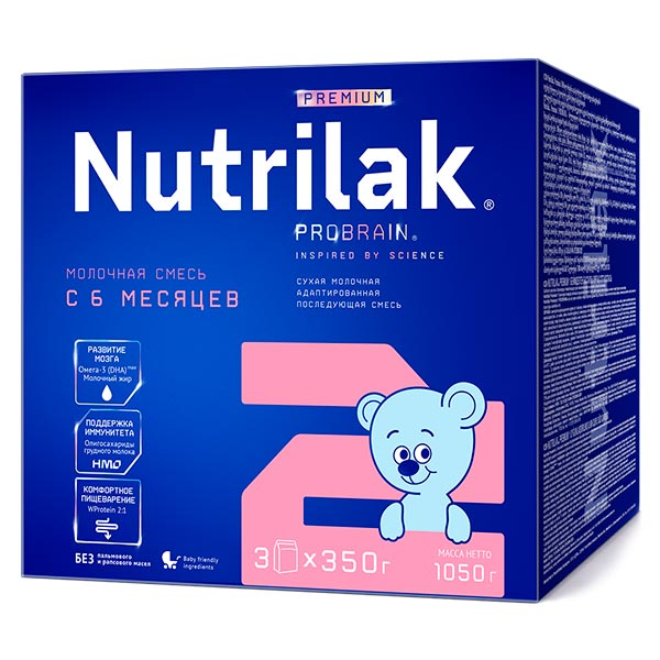 Молочная смесь Nutrilak Premium 2 1050 гр с 6+ мес 1