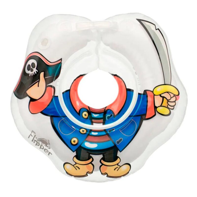 Круг для купания ROXY-KIDS Flipper надувной на шею 38х39 см Пират 0-3 лет 1