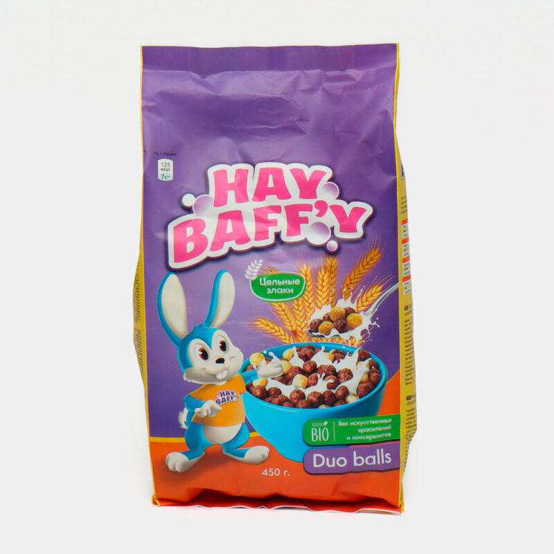 Готовый завтрак Hay Baffy молочно-шоколадные шарики 450 гр 1