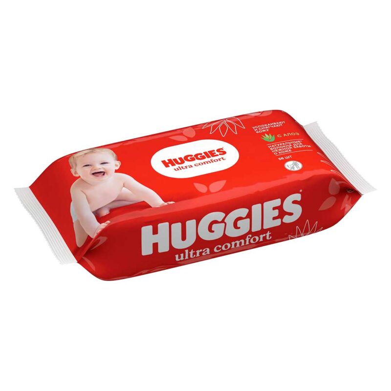 Влажные салфетки Huggies Ultra Comfort 56 шт