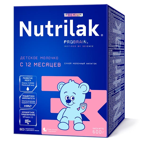 Молочная смесь Nutrilak Premium 3 600г c 12+ месяцев 1