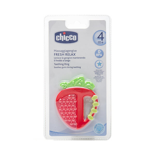 532ad33e80f28f23b3a9fd41270154ac_082420110441.jpeg Игрушка-прорезыватель Chicco Fresh Relax земляничка 4+ мес 1