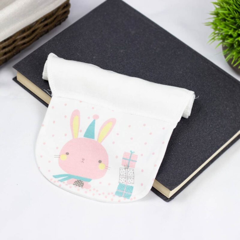 Хлопковое полотенце для спины ребенка от пота 28х42 см rabbit 1