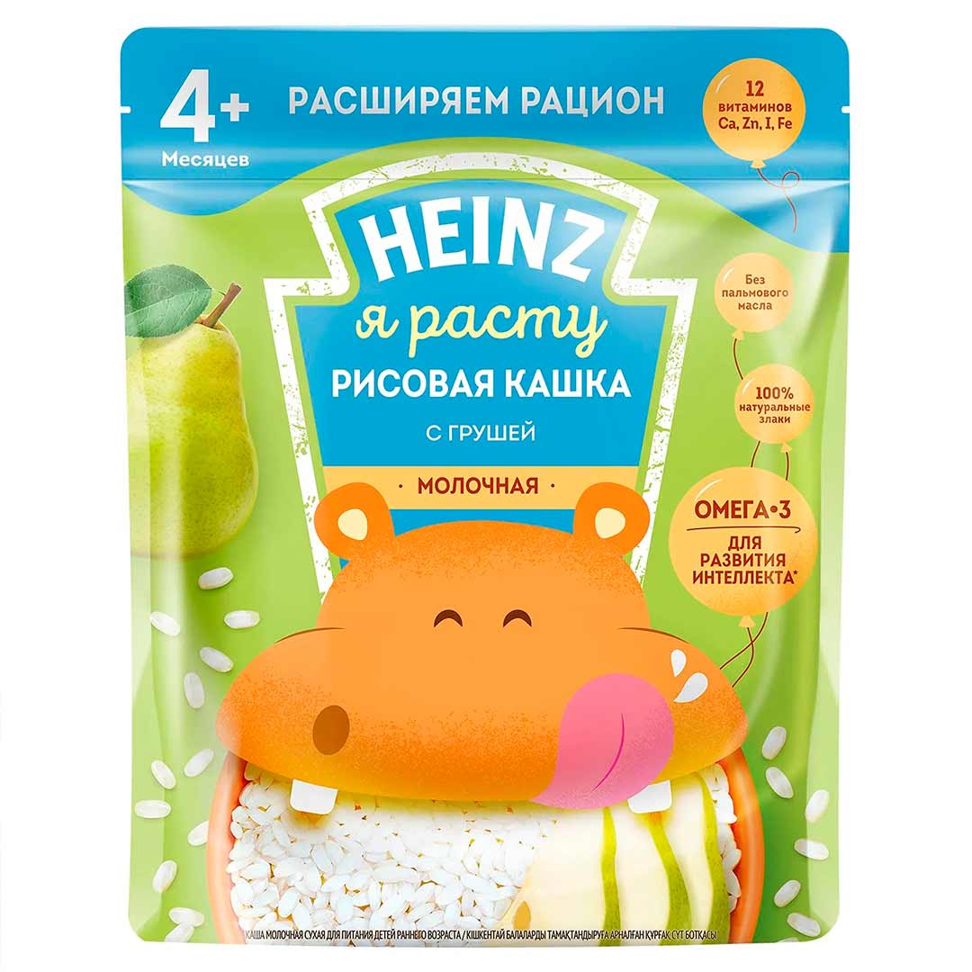 60f7dcb71f7f4063d54b92aa6c7a6db0_012623113254.jpeg Каша Heinz молочная рисовая с грушей 200 гр с 4+ мес 1