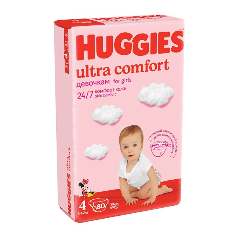 Подгузники Huggies Ultra Comfort 4 (8-14 кг) 80 шт 1