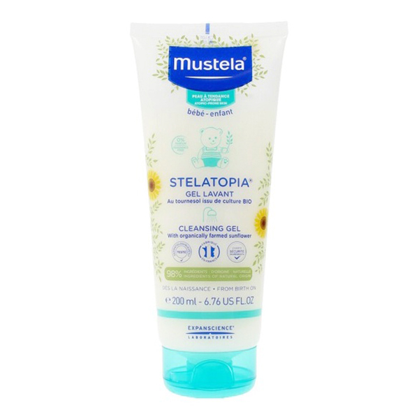 648b9906a614a4bb30c20591243c65ec_121620145153.jpeg Гель для купания Mustela ультра нежное очищение без мыла "STELATOPIA", 200 мл 1