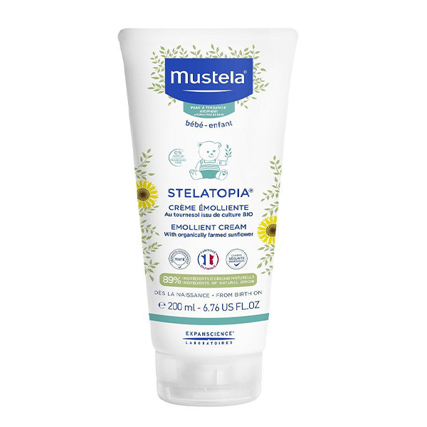 7c5a7ca22ed87d7b4fcb823d483ec025_011321143516.jpeg Крем Mustela Dermo-Pediatrics Stelatopia для кожи склонной к атопии смягчающий 200мл 1