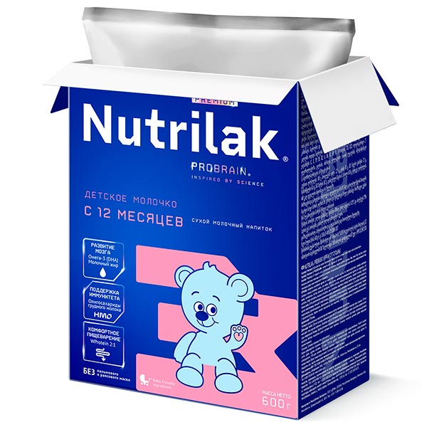 Молочная смесь Nutrilak Premium 3 600г c 12+ месяцев 3