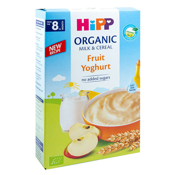Каша Hipp Organic молочная пшеничная Фруктовая с йогуртом 250 гр с 8+ мес 1