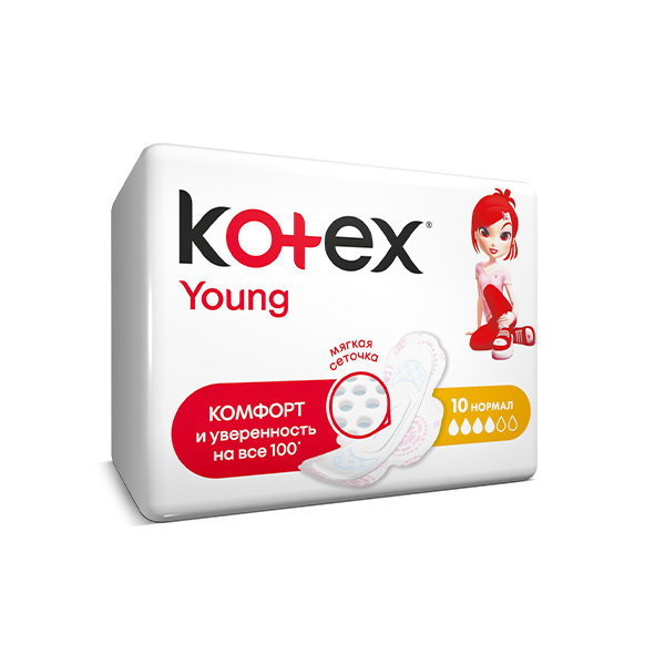8b7b10b92135c0fe097f888c4a10b1b5_102320183011.jpeg Прокладки Kotex Young Normal 10 шт. 1