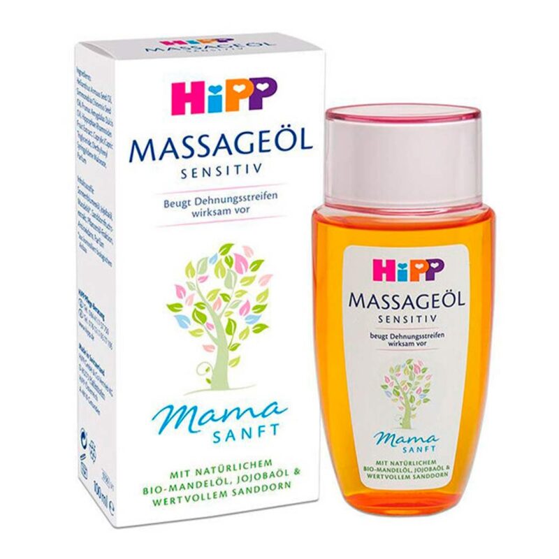 Масло массажное от растяжек HiPP Mamasanft для чувствительной кожи 100 мл 2