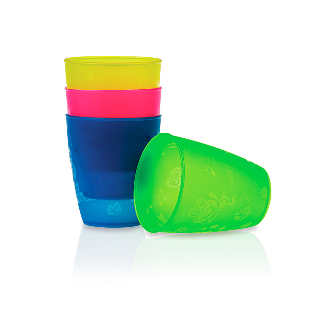9366b1cc6be204314d8ab39e2939eee2_101322103106.jpeg Nuby Набор детских Стаканов Drinking Tumblers 4 шт 1
