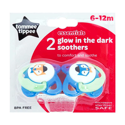 9c8b8fab3b983a99bf728bf0319012c7_120520162321.jpeg Пустышка Tommee Tippee 2 glow in the dark soothers 6-12мес. лиса 2 шт. 1