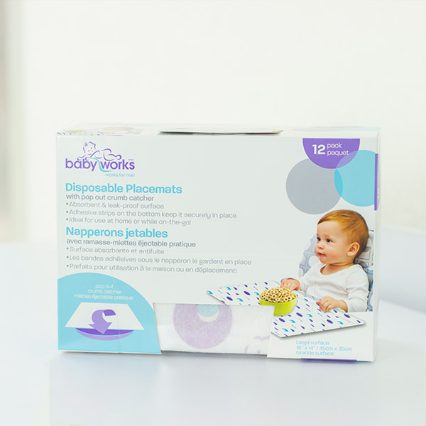 Babyworks Набор одноразовых салфеток-скатертей Disposable Placemats 12 шт 1