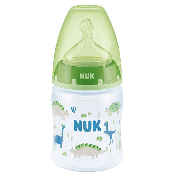 NUK Пластиковая бутылочка First Choice+ 150 мл 0-6 мес динозавры 1
