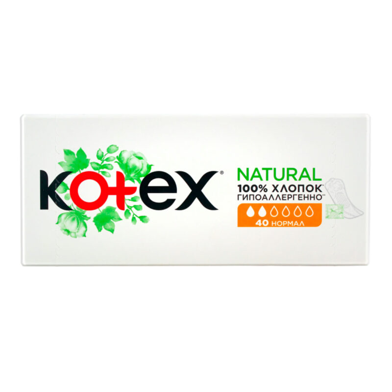 Ежедневные прокладки Kotex Natural Normal 40 шт 1
