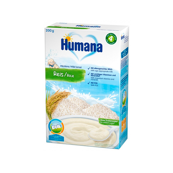 c6e0d0eddbf16c92fef1eb4ca8e3797c_072420192102.png Молочная рисовая каша Humana MB R 200 гр. 4+ мес. 1