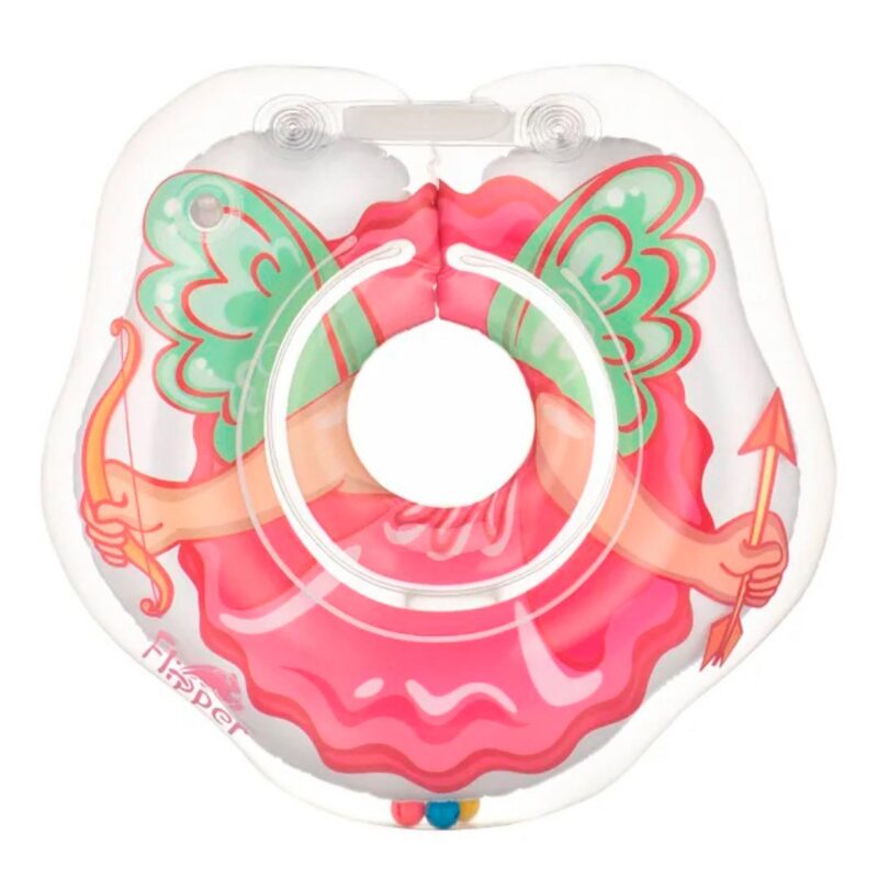 Круг для купания ROXY-KIDS Flipper надувной на шею 38х39 см Ангел 0-3 лет 1
