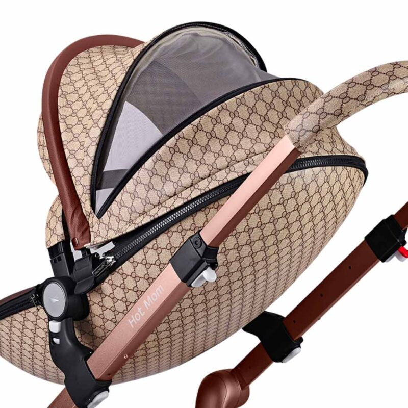 Коляска Hot Mom Baby stroller F22 Gold Coffee 2 в 1 0+ мес 4