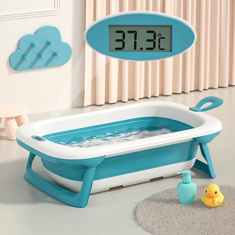 Складная детская ванночка с термометром 2