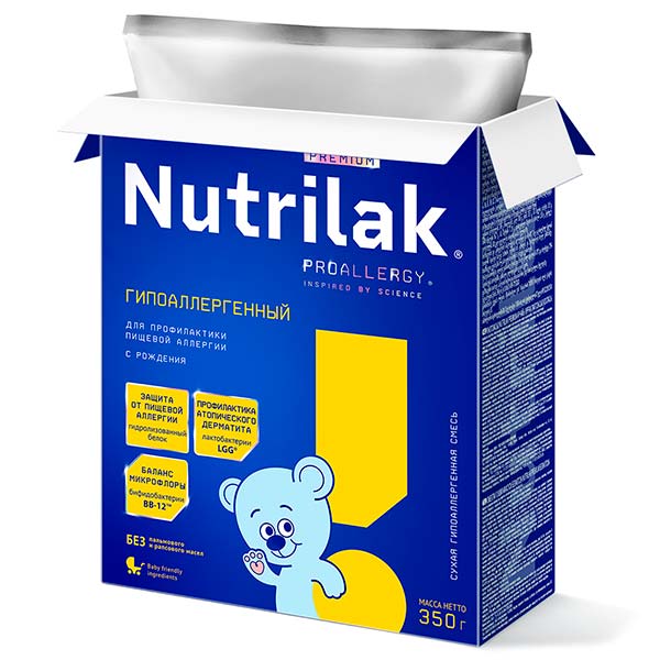 Смесь Nutrilak Premium Гипоаллергенный 350 г с 0мес 7