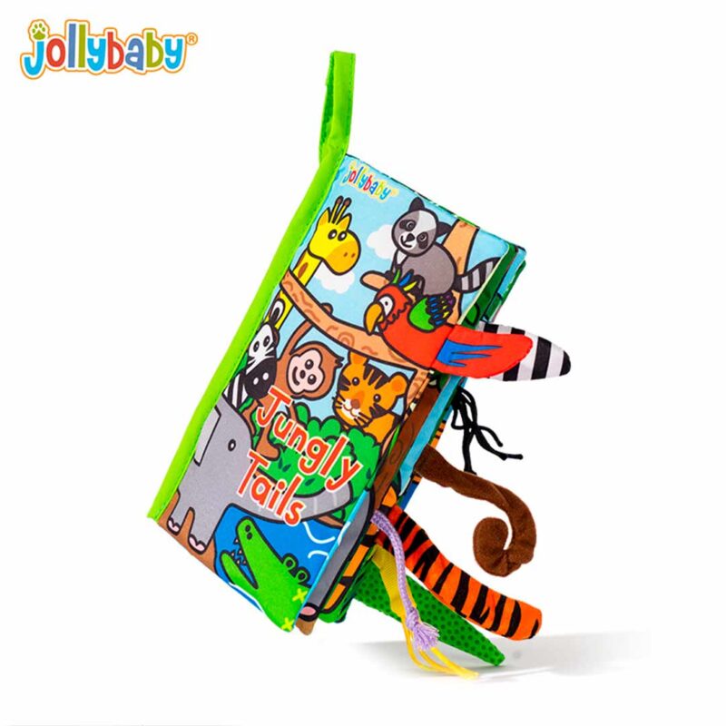 Книжка Шуршалка с хвостиками Jolly Baby Jungly Tails 1