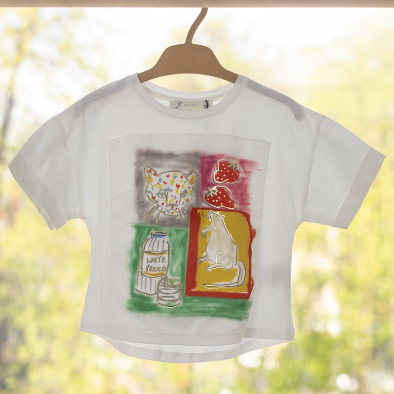 Детская футболка Escabel Latte Frexo food & animals 1