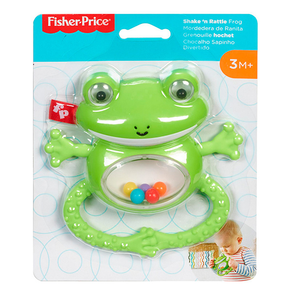 f3ccdd27d2000e3f9255a7e3e2c48800_010821144325.jpeg Прорезыватель погремушка Fisher Price "Тропические друзья" Лягушонок 1