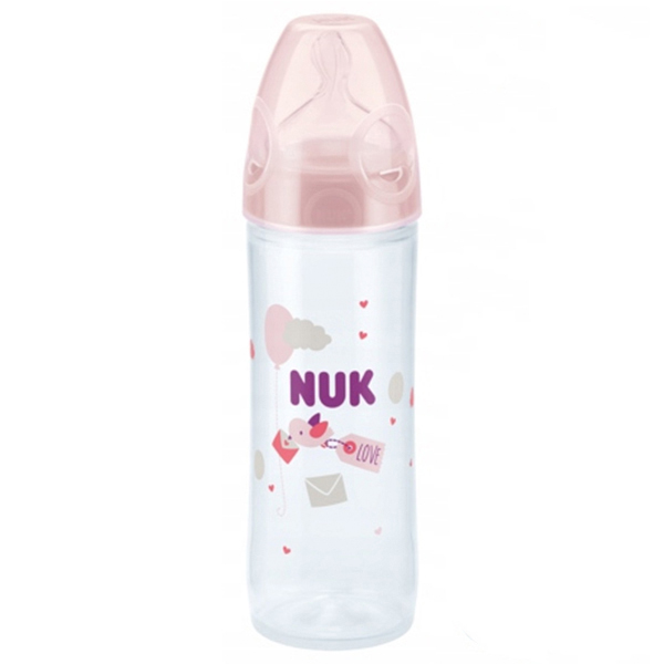 NUK Пластиковая бутылочка New Classik 250 мл 6-18 мес птичка 1