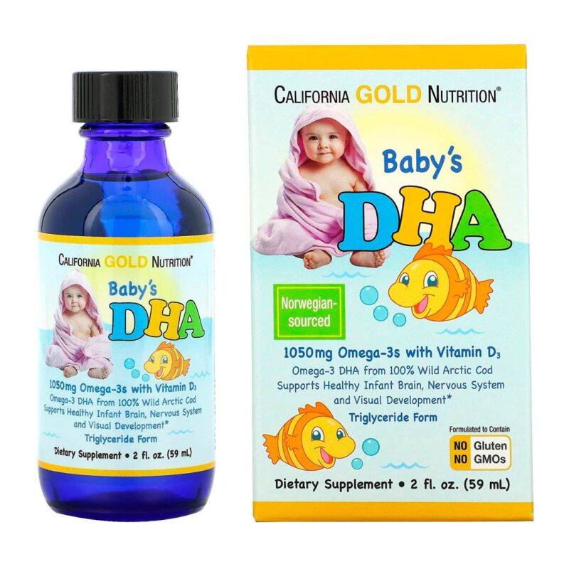 Жидкий Витамин Baby`s DHA California Gold Омега-3 59 мл 1