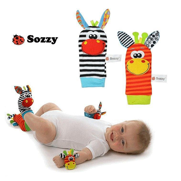 Развивающий комплект носки+браслеты Sozzy Zebra 2