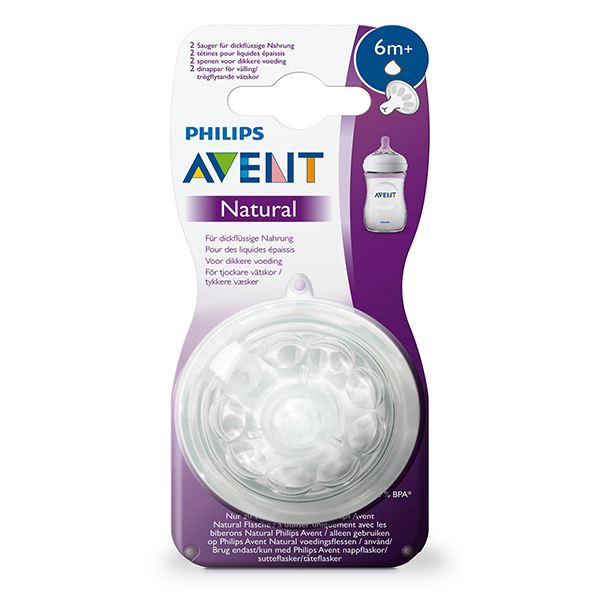 Соска Philips Avent Natural 6+ мес 2 шт 1