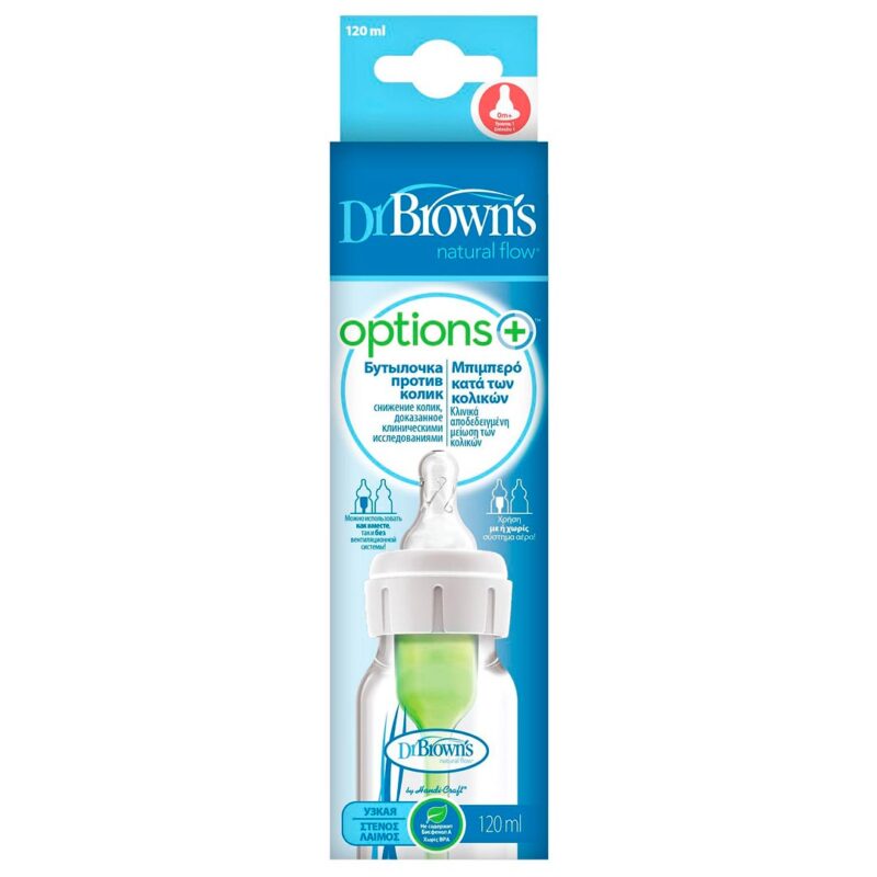 Пластиковая бутылочка DrBrown's Options+ Anti-colic 120 мл силикон с 0+ мес SB41005 2