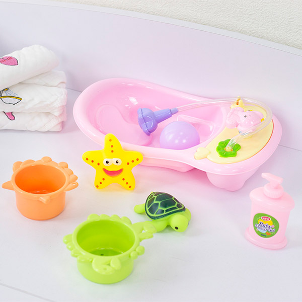 f708f0df0ef0080eef221a11004fb518_050722153531.jpeg Набор игрушек для ванной Happy Bath Time ванночка 5 шт 1