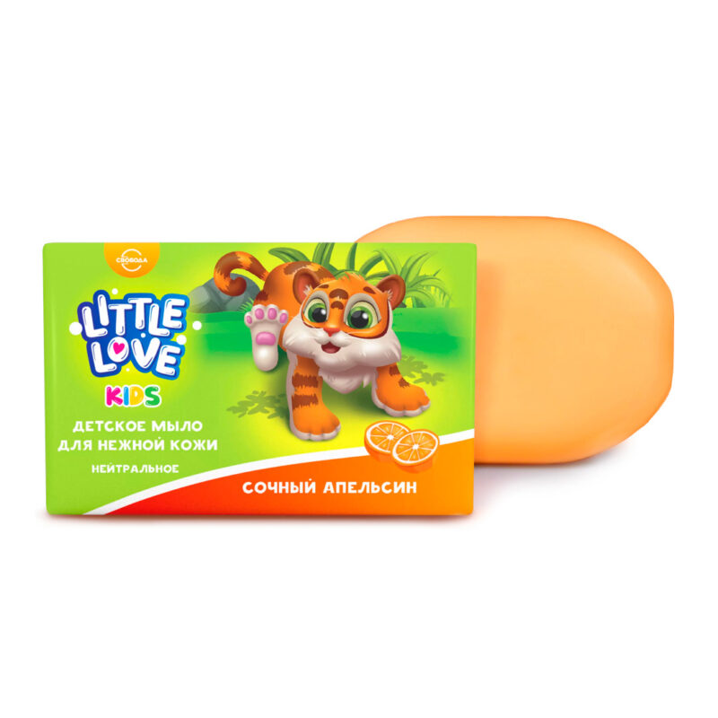 Детское мыло для нежной кожи Little Love Сочный апельсин 90 гр 1