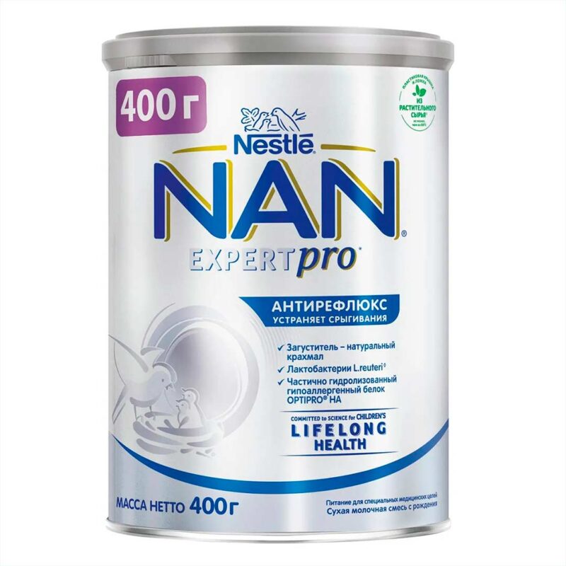 Смесь NAN Expert Pro Антирефлюкс 400 гр 0+ мес 1
