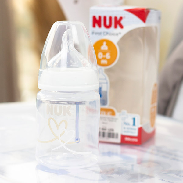 befc506fcf035eea4c488260072c99e3_042922132940.jpeg Бутылочка NUK First Choice+ 150мл. 0-6 мес Сердечка 1