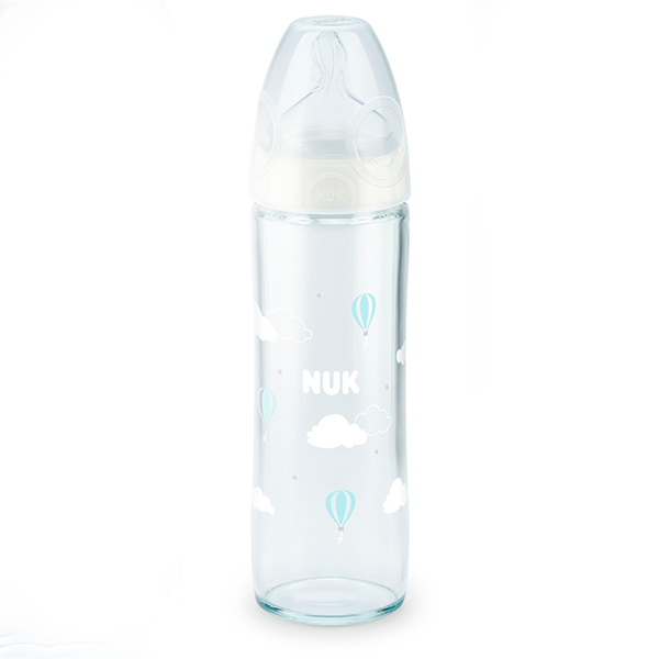 f3ccdd27d2000e3f9255a7e3e2c48800_011922125942.jpeg Бутылочка стеклянная NUK New Classik First Choice+ 240 мл 0-6 мес 1