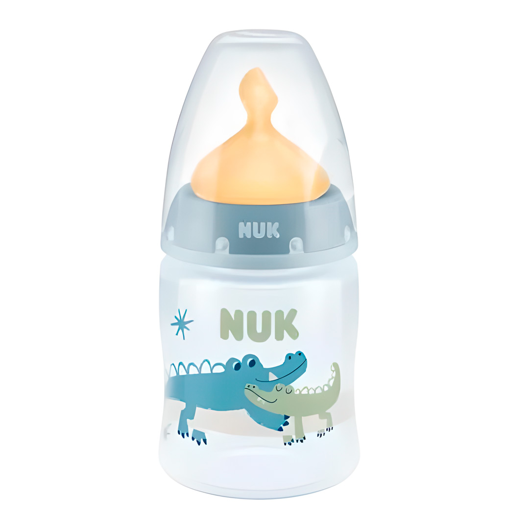 2574f83a8492aef959c0a3b6c044f372_062323143328.jpeg Бутылочка NUK First Choice+ 150 мл 0-6 мес Латекс Крокодил 1