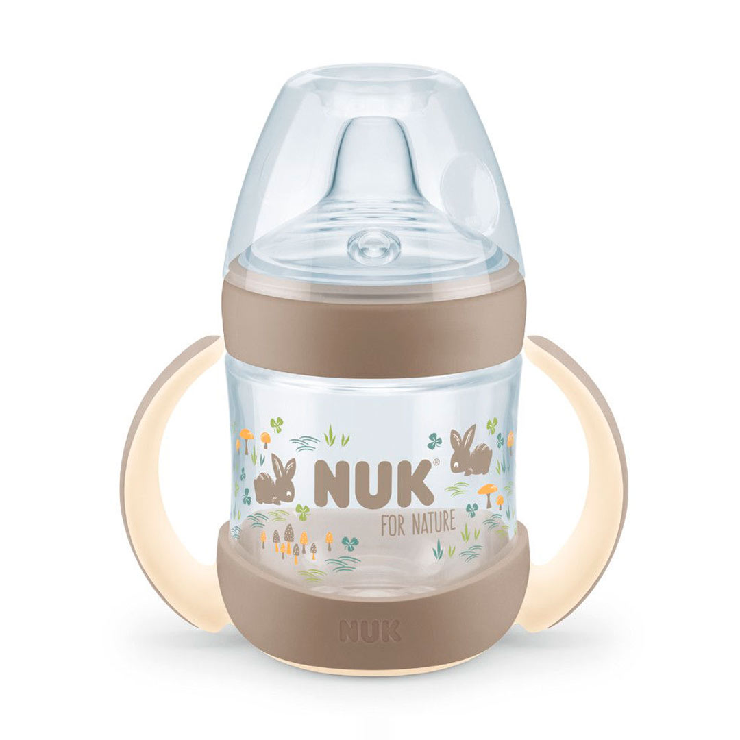 a713693216423bc090025e091585fab9_062123173523.jpeg Поильник с ручками NUK For Nature 150 мл 6+ мес Зайки 1